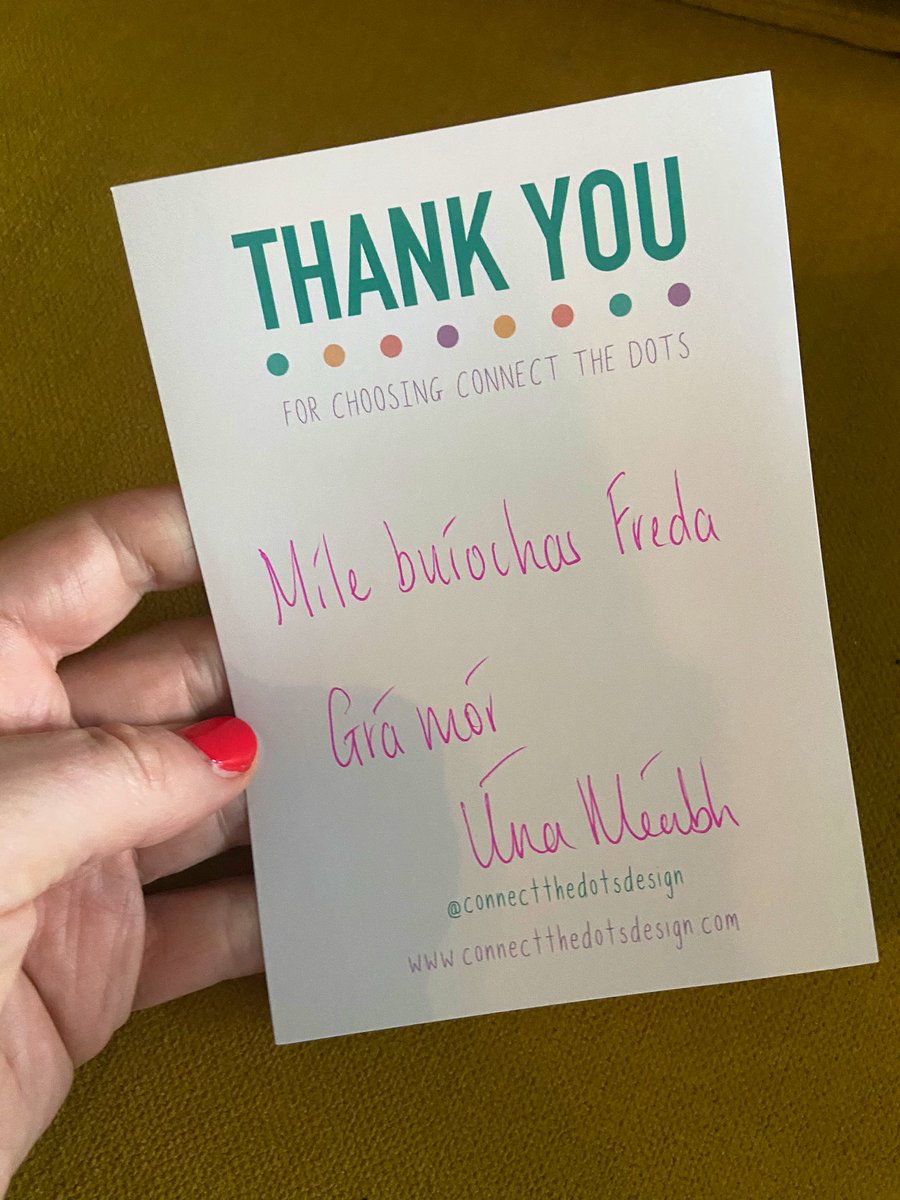 Is AOIBHINN liom mo dhialann nua ó <a href="/ConnectTheDotsD/">Connect The Dots Design</a> 💕 #Gaeilge