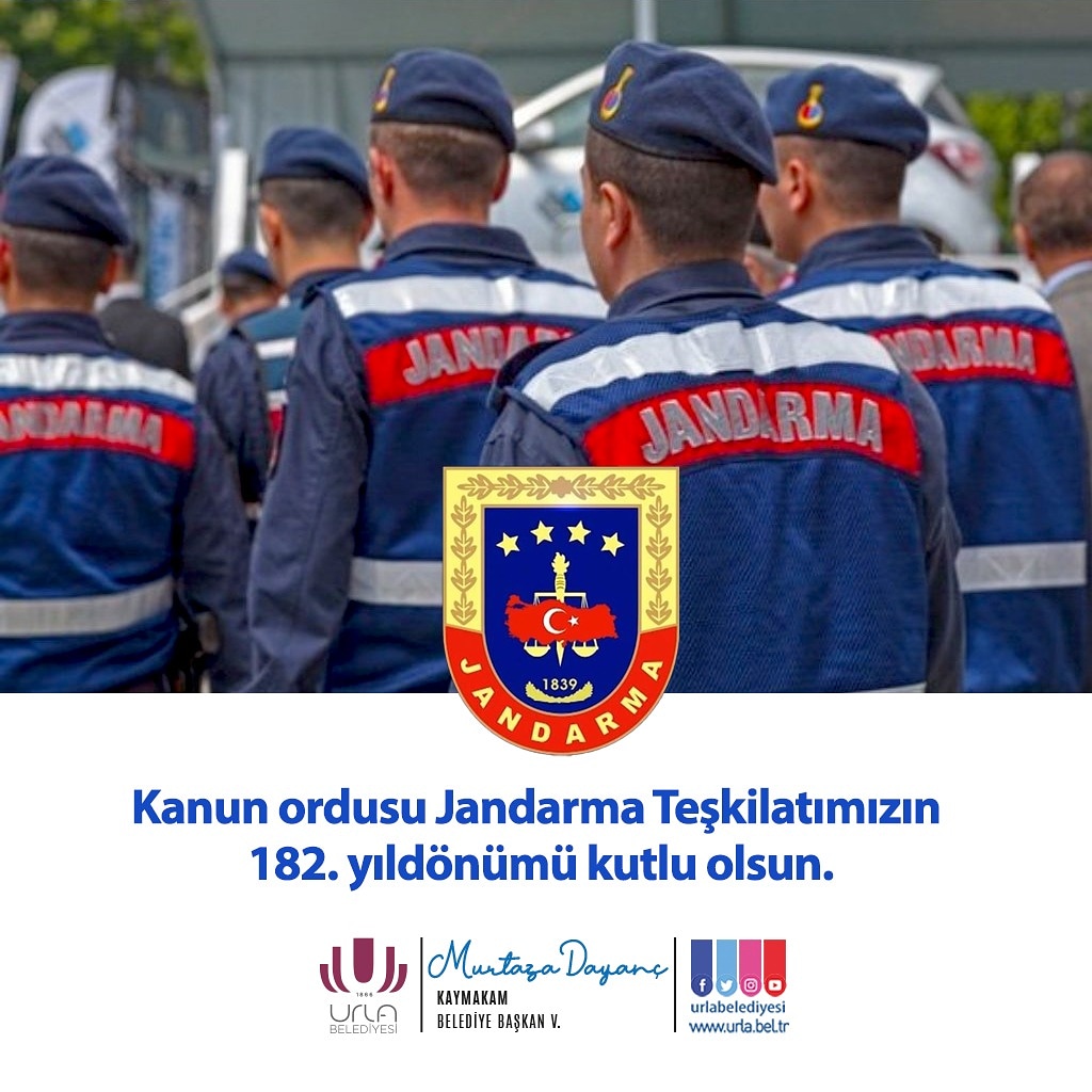Ülkemizin bölünmez bütünlüğü, milletimizin huzur ve asayişinin sağlanması noktasında fedakarca görevlerini yerine getiren Jandarma Teşkilatımızın 182. kuruluş yıldönümünü kutlu olsun. #Jandarma