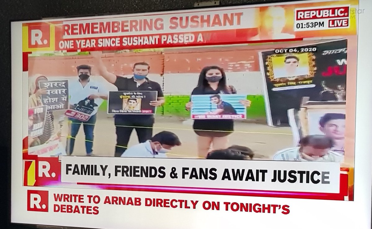 neelshas's tweet photo. Yes of course and until justice is served.
#JusticeForSushantSinghRajput https://t.co/j51lOiTmjK