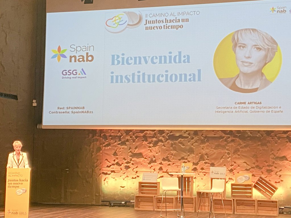"España va a reinventarse en clave digital aprovechando toda su inteligencia colectiva, su talento y su capacidad de innovación" <a href="/carmeartigas/">Carme Artigas</a> <a href="/SpainNAB/">SpainNAB</a> <a href="/ForoDeImpacto/">____Foro Impacto____</a>