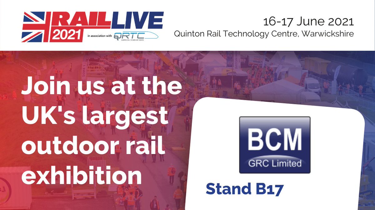 Just TWO days to go until this year's <a href="/railliveuk/">Rail Live</a>!

Come and visit us on stand B17 for a chat and a coffee 

#raillive #elevatedtroughing #lightweightballastboards #networkrail #bcmgrc