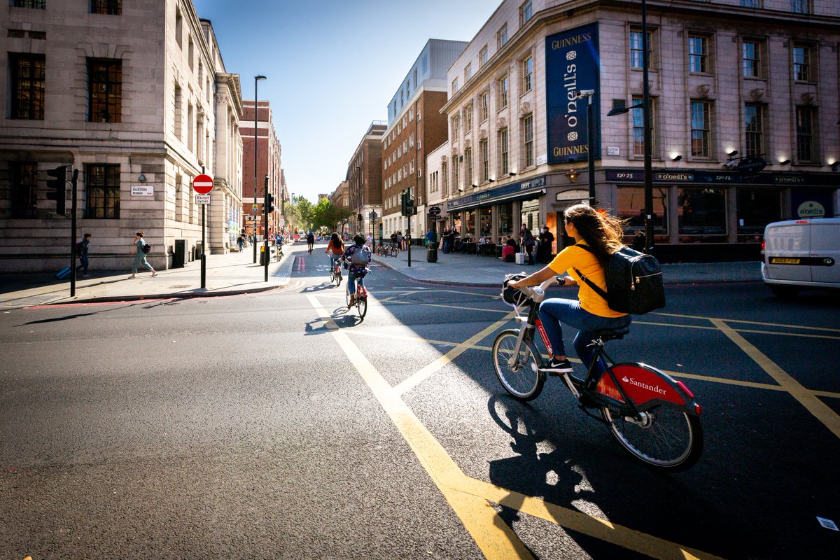 willnorman's tweet photo. #DoLondon #OnBike 🚲🚲🚲@tfl's Santander Cycle Hire had 104,696 hires over the weekend - 4th busiest weekend ever and ended the 3rd busiest week ever with 324,131 hires. Hires over the last 7 days represent 179% of normal demand based on the same period in 2019. https://t.co/a8Yxz6ZbnM