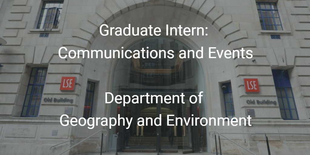LSE Geography & Environment 🌈 on Twitter "Have you graduated from LSE
