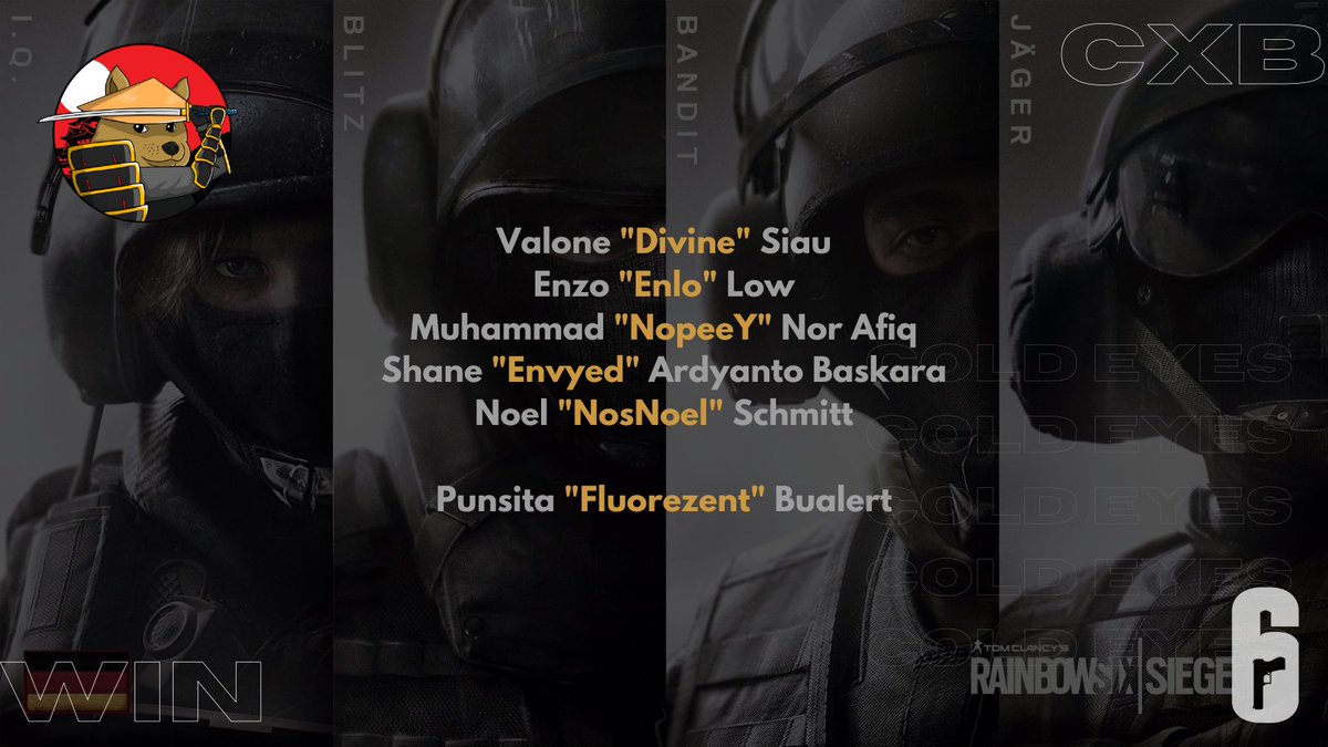 ColdEyesR6S's tweet photo. We hope you're hyped! Announcing our roster for the upcoming Operation League and future tournaments.
#CxBWIN https://t.co/aN0m663P3H