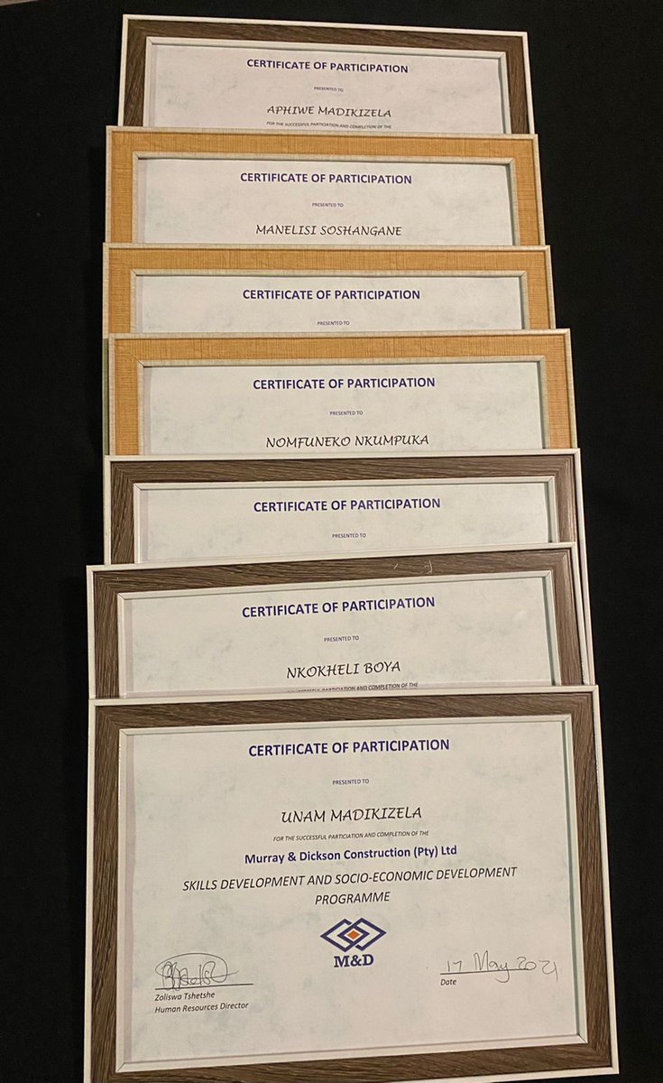 Seven university students from rural areas in the Eastern Cape have benefited from Murray &amp; Dickson Construction’s Khula Nathi Skills Development and Socio-Economic Development Programme. : mdconstruction.co.za/md-constructio…