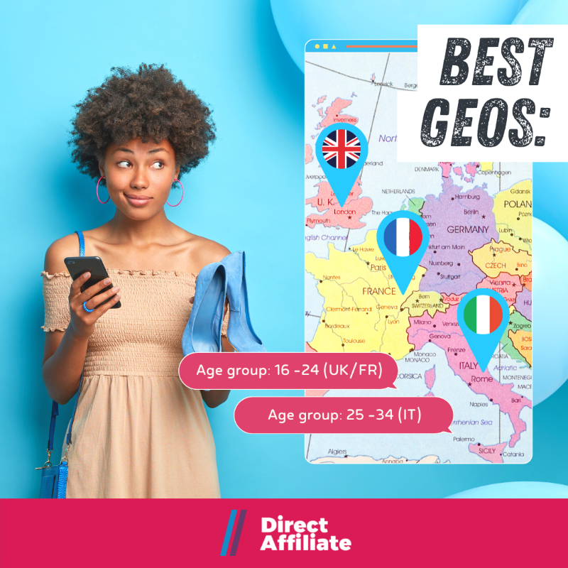 DirectAffNet's tweet photo. We've covered why beauty offers are great for summer in our previous #DATip. Now, here're some tips on who to target!💁‍♀️💡

Swipe for info on GEOs, age groups, as well as related interests &amp; trends.

For more hot niches to look into for the summer, check out our article!🔥