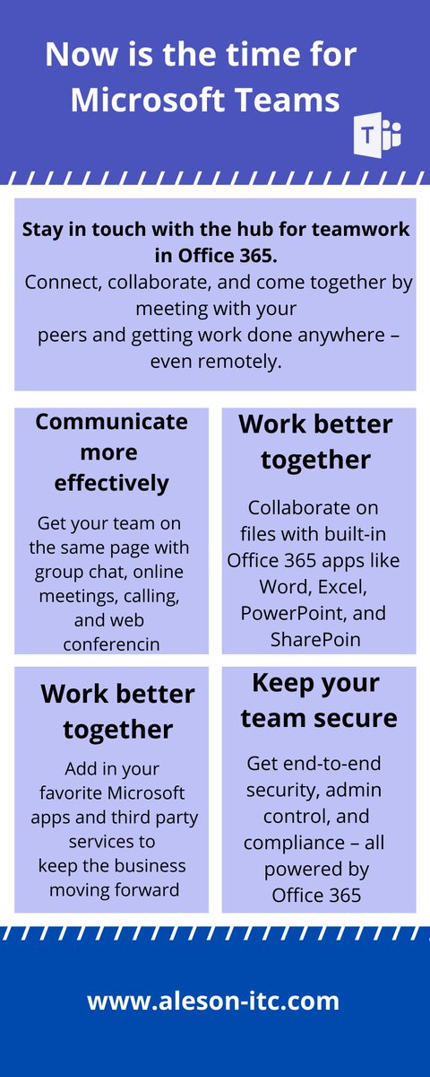 alesonitc's tweet photo. 83% of companies say: "Teams has helped my  organization improve customer experiences".
Stay in touch with the hub for teamwork in Office 365.
#microsofteams #digitaltransformation #microsoft365 https://t.co/ZUkmFO82N6
