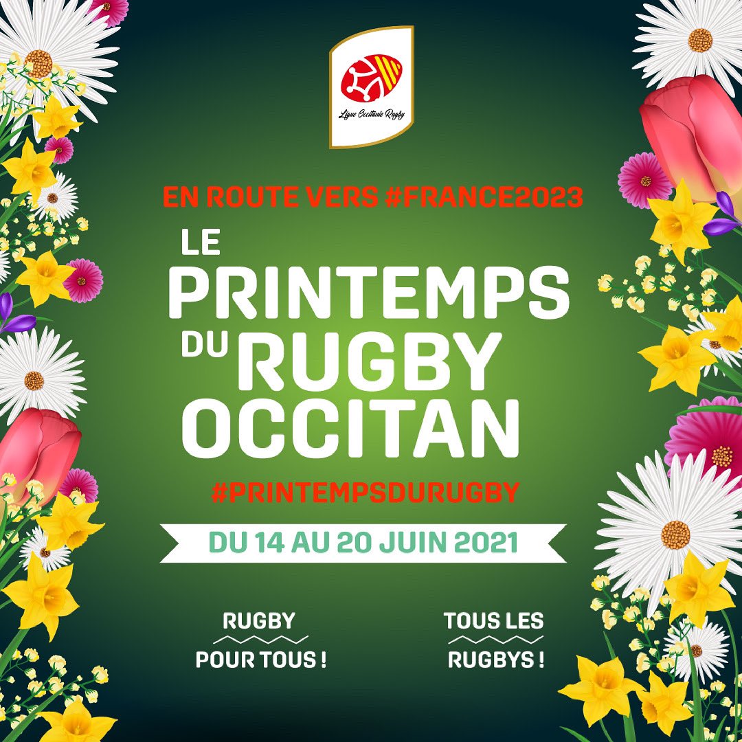 🏉 Aujourd'hui, débute le Printemps du Rugby Occitan 🌼 urlz.fr/fTsE #printempsdurugby #France2023