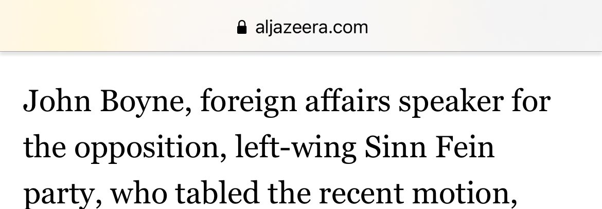 etc_tess's tweet photo. No, @Ruairi_Casey and @AlJazeera, that’s not the name of the @sinnfein speaker on foreign affairs. Doesn’t say much for your fact checking, does it? Are you sure you actually interviewed him? @SFWatch1998 #aljizz https://t.co/2AJ8f6xcLp