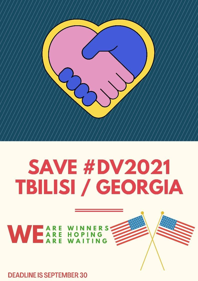 <a href="/usingeo/">U.S. Embassy Tbilisi</a> 
We look forward to your support for MORE INTERVIEW dates! 

You have the strength and capacity for that!

#LetsStartInterviews for #DV2021 #WeKnowYourCapacity