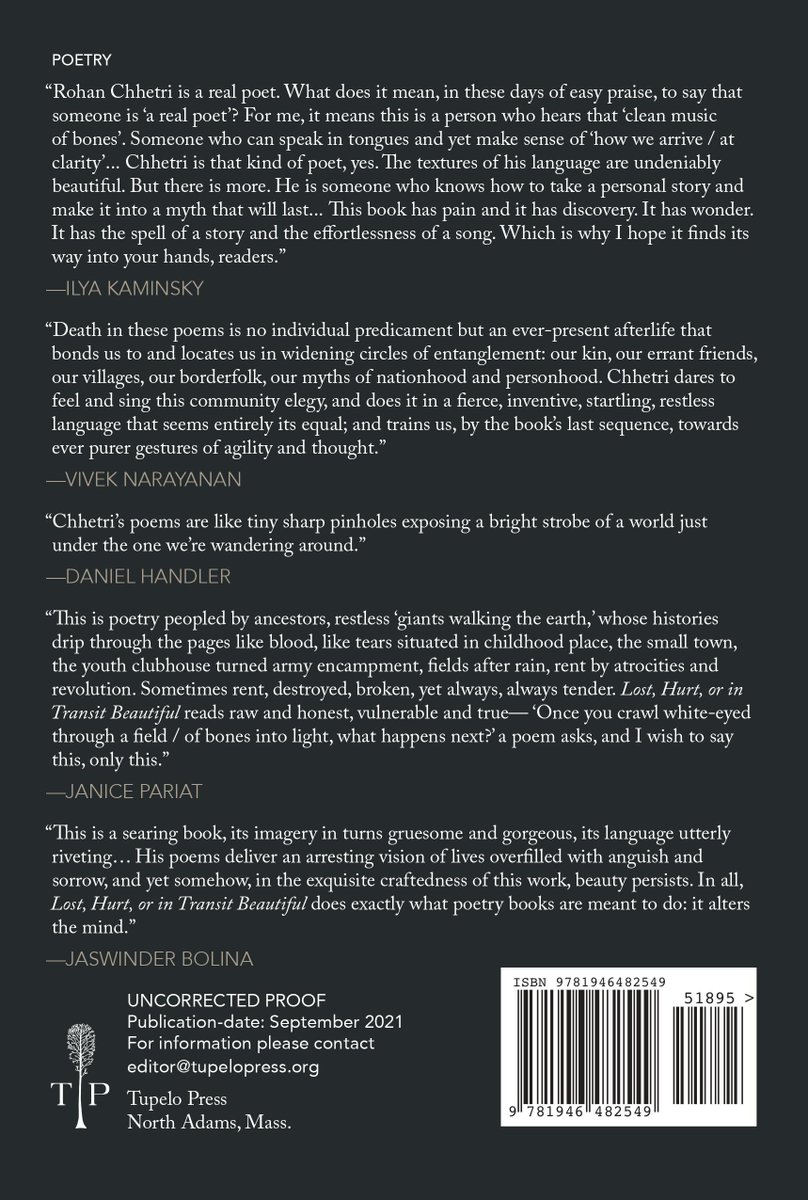 rohancht's tweet photo. US edition *COVER REVEAL* for my KUNDIMAN PRIZE-winning second book. Cover @kenjicliu w/art by Jesse Mockrin. W/generous words from @ilya_poet @naravive @janicepariat @DanielHandler @jaswinderbolina 
Out SEP! DM for ARCs. RT appreciated. PRE-ORDER here: https://t.co/40Dexbn1cb https://t.co/Gtk5oCRzRD