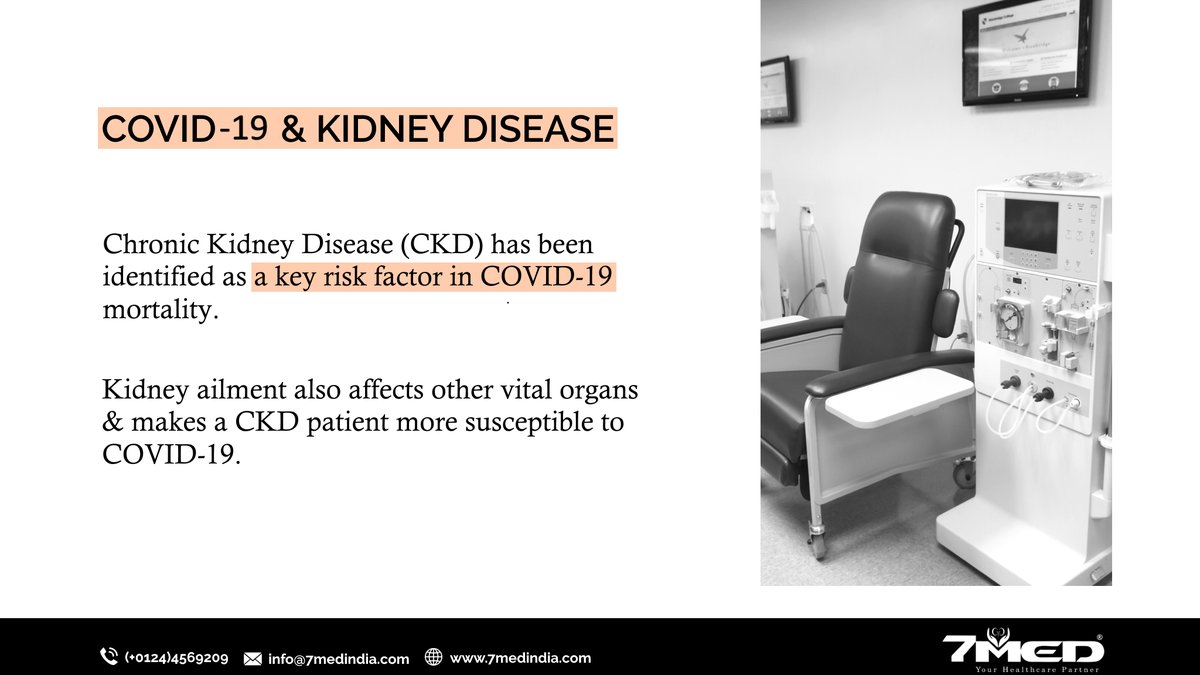 7medIndia's tweet photo. CKD patients must lay absolute priority on preventing exposure to the virus.
#7Med #7MedIndia #FightingCOVID19 #KidneyDisease #CKD #ChronicKidneyDisease #Dialysis #FIDNEY #Health #Nephrology #Hemodialysis #DialysisPatientCareProgram #DPCP #KeepingPatientsFirst https://t.co/khfdkcnaGH