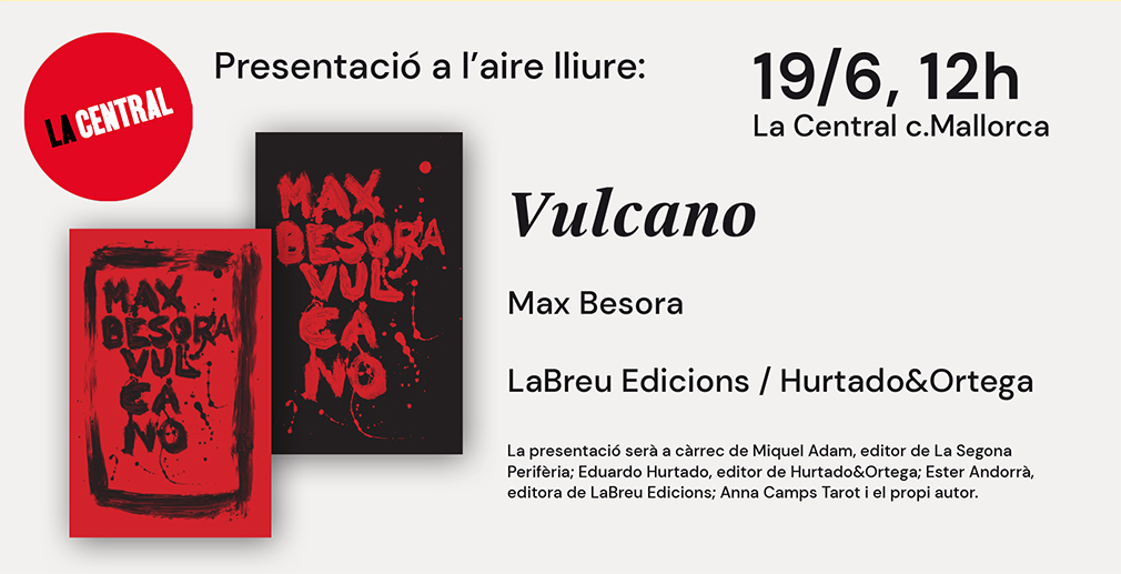 LaBreuEdicions's tweet photo. Dissabte 19, a les 12.00 h, presentació de VULCANO de #MaxBesora en edició il·lustrada i definitiva amb @estordida (@LaBreuEdicions) Eduardo Hurtado (@HyO_editores) i @SubalQuinina en conversa amb l’autor i el tarot d’#AnnaCamps.
a @La_Central_ carrer Mallorca
#vulcanomax21 https://t.co/HAGloc0Ih3