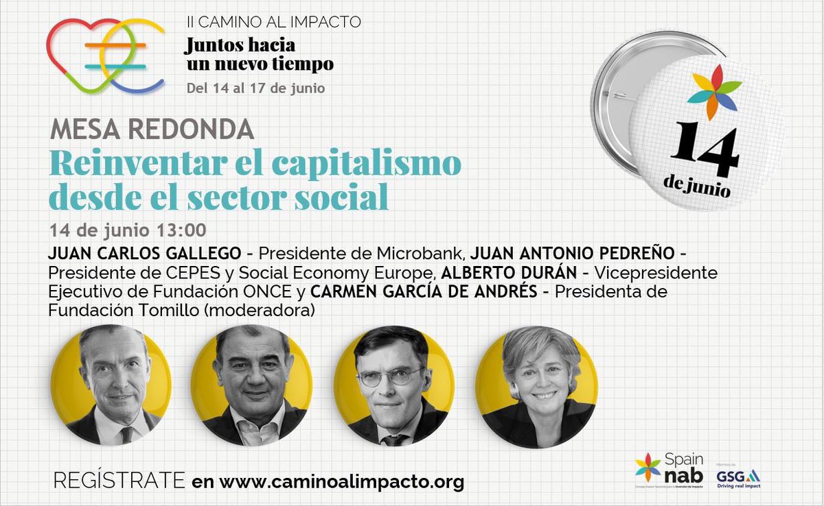 🔵 Nuestro presidente, <a href="/japedreno/">Juan Antonio Pedreño</a>, participa en el foro #CaminoalImpacto, de <a href="/SpainNAB/">SpainNAB</a>. Una mesa debate donde analizarán el papel esencial que la inversión de impacto puede jugar en la #EconomíaSocial para crear una sociedad más resiliente.
⌚️13:00
spainnab.org/camino-al-impa…