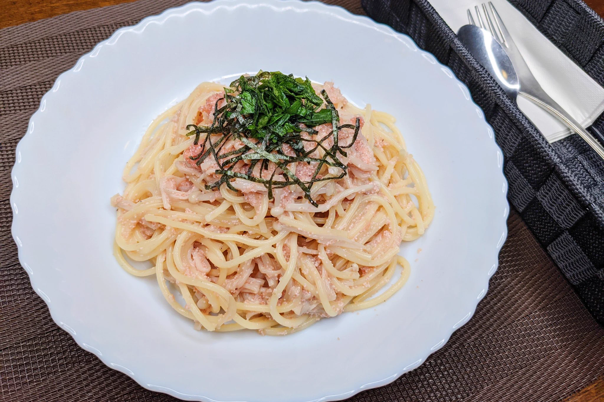 とっても美味しそう！「たらこ」と「えのき」を使ったパスタレシピ！