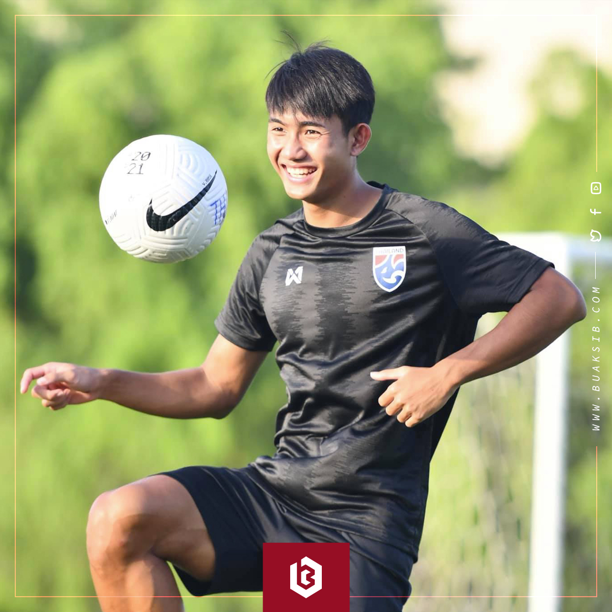 Buaksib_TH's tweet image. พร้อมลุย! ศุภณัฏฐ์ เผยเรามาที่นี่ยังไม่ชนะใคร เกมกับมาเลเซียต้องคว้าชัยเท่านั้น #ศุภณัฏฐ์เหมือนตา #ช้างศึก #ทีมชาติไทย #ฟุตบอลโลก2022 buak.co/8dx