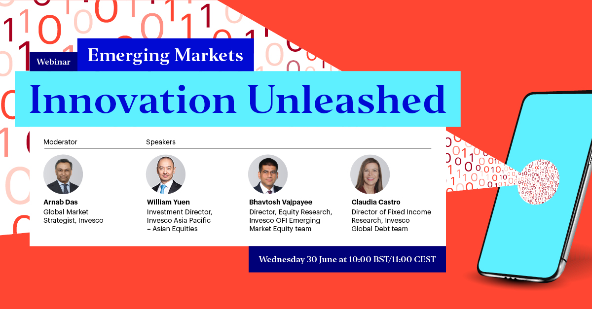 For Professional Investors only. Join our panel discussion to find out how innovation is powering emerging market growth and the exciting opportunities this is creating for investors. Sign up now: bit.ly/3wmP2IJ