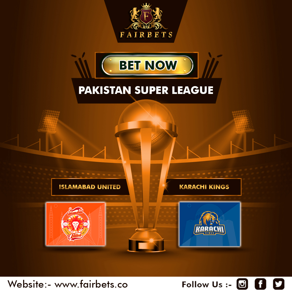 Fairbets2's tweet photo. Bet on Your Favourite Team...
.
.
.
.
.
.
#cricket #lovecricket #babarazam #shadabkhan #cricketer #karachikings #islamabadunited #psl #pakistancricket #pakistancricketboard #hero #pakistanzindabad #shadab29_babar56 #green #pcb #icc #bettingapp #bettingtips #bettingexpert https://t.co/wv11Uos7Sv