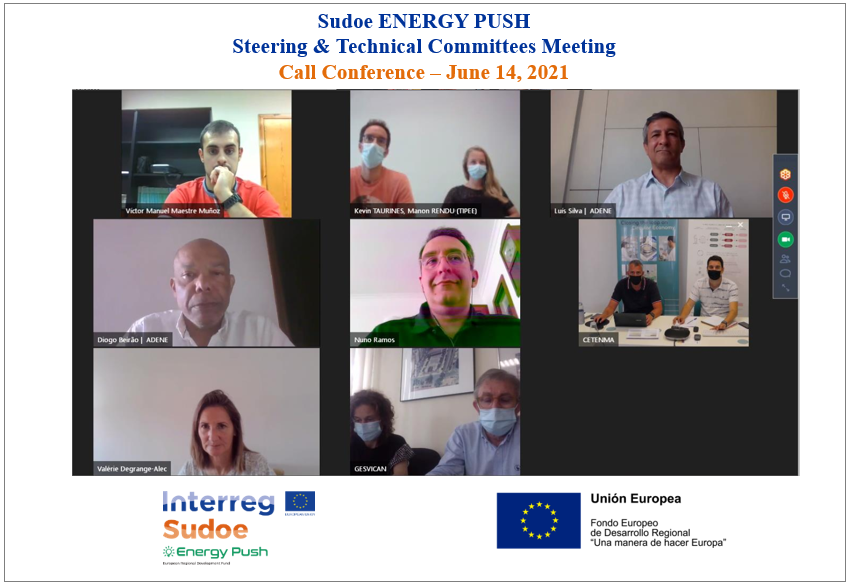 CETENMA's tweet photo. 🗓️ #HoyEstamos en una nueva reunión de seguimiento de nuestro proyecto #ENERGYPUSH:
💡🏬 Efficient eNERGY for PUblic Social Housing
🎙️ #SudoeENERGYPUSH
Steering & Technical Committees Meeting
Conoce + del proyecto aquí
➡️ https://t.co/2ffZyICVTo
#SUDOE https://t.co/popz2cAzLx