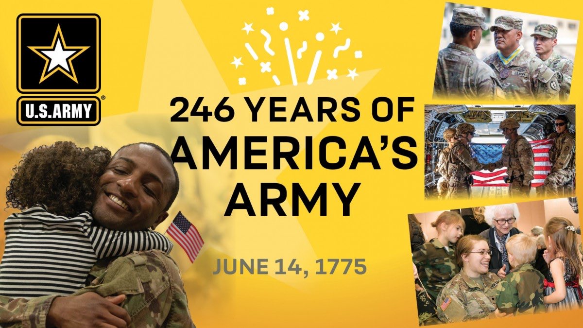 LTGIzaguirre's tweet photo. For the past 246 years, the Army has defended this great Nation. I am exceptionally proud to serve along all the great Soldiers, Civilians, and Families, while never forgetting those that served before us. Happy birthday @USArmy https://t.co/3BGbd4c4Fa