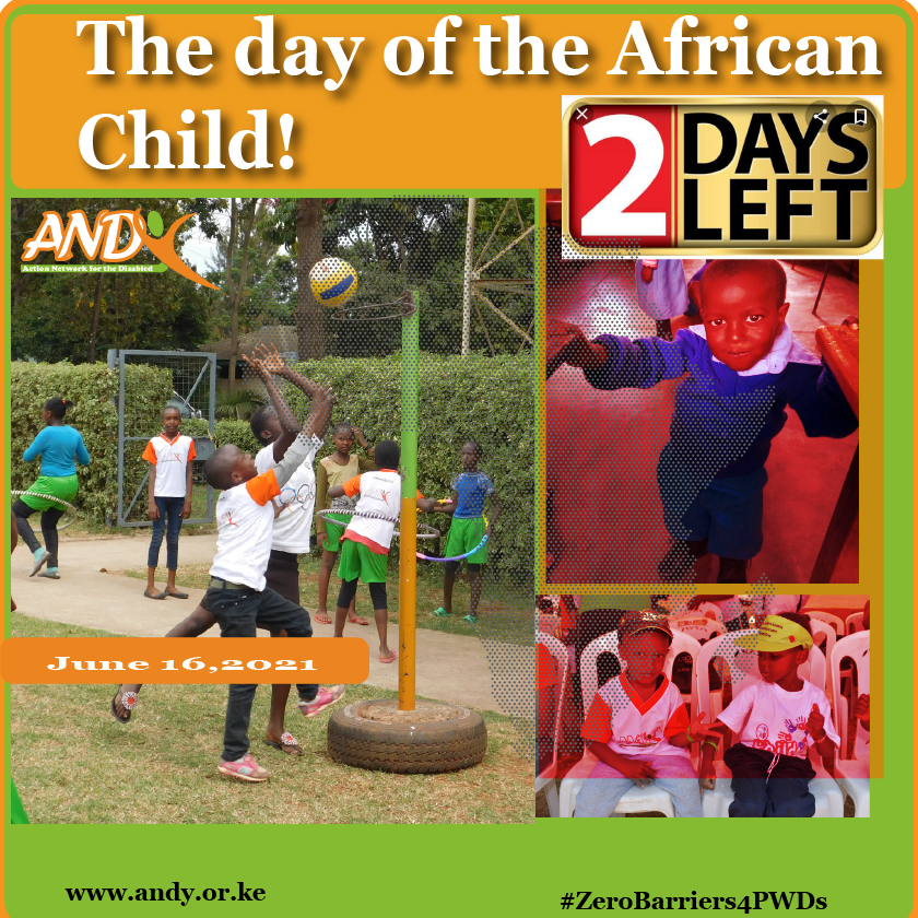 Count down to #TheDayoftheAfricanChild #ZeroBarriers4PWDs