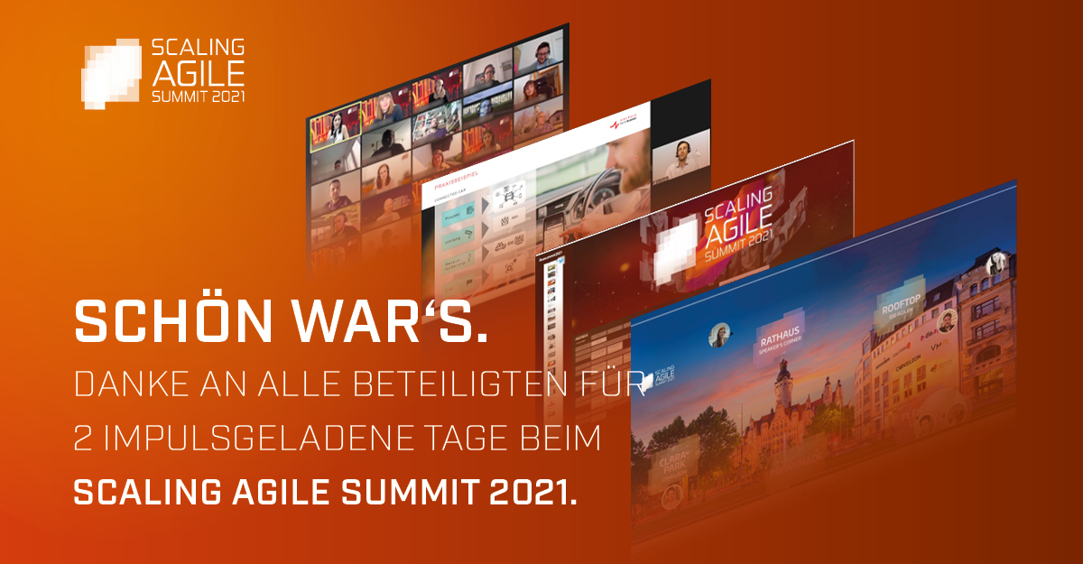 summitcle's tweet image. 👋 Letzte Woche fand unsere agile #Konferenz &quot;Scaling Agile Summit&quot; zum 4. Mal statt! 🎉

🧡 Vielen Dank an alle Beteiligten für diese gelungene Veranstaltung! 🧡

#sasummit2021 #Softwareforen #scaling #agile #conference