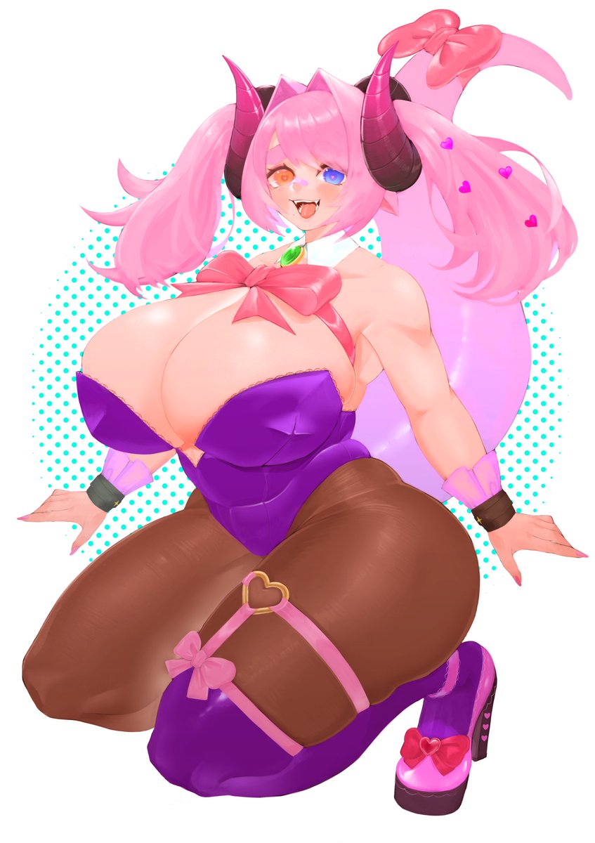 おにくちゃん(@ oniku_sb)主催の「爆乳すけべ人外+黒タイツ誰デザ」に参加させていただきました!
自分は6番の作画を担当しました!
にとれがデザインしたキャラクターはどれでしょ〜???!
アンケートがリプライにあるので答えてみてください!
#誰のキャラデザだゲーム 