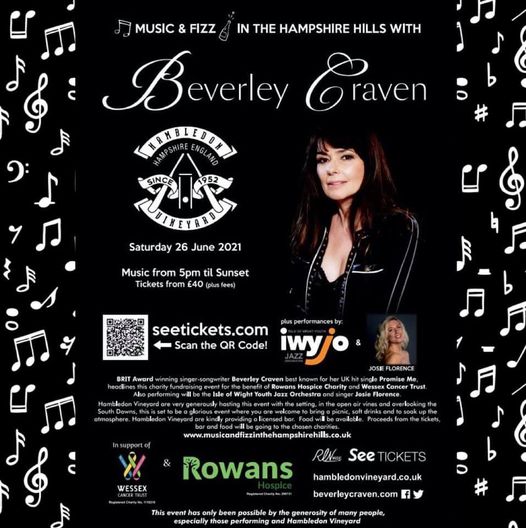 OaklandsCSchool's tweet image. Music and Fizz in the Hampshire Hills. This is in support of Wessex Cancer Trust and Rowans Hospice. The event will take place on Saturday 26th June 2021. Doors open at 4pm and music starts from 5pm. For more information see on poster!