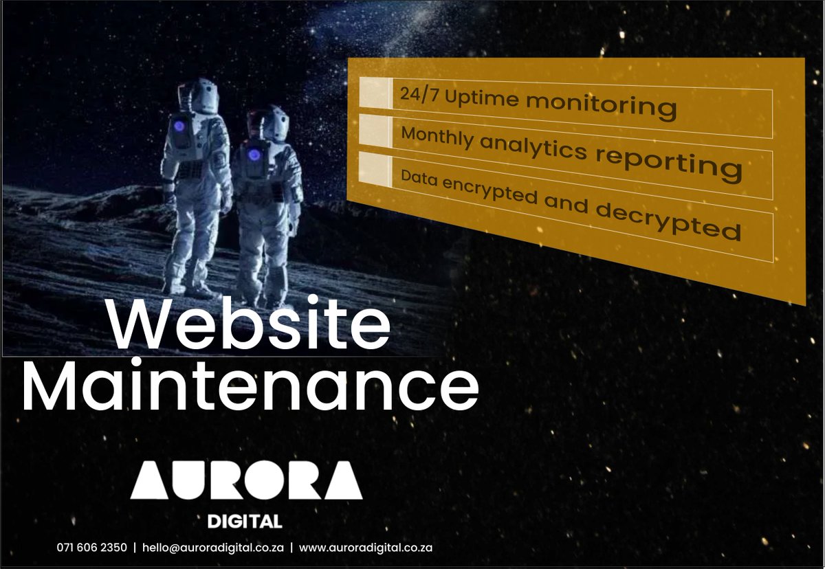 AuroraDigital2's tweet image. Your business website and hosting are maintained by professionals
auroradigital.co.za

#AuroraDigital #website #WebsiteDevelopment #WebandEmailHosting #WebMaintenance #LogoDesign #BusinessCards #Flyers #generalbranding #Website #custom #design #development #on-line