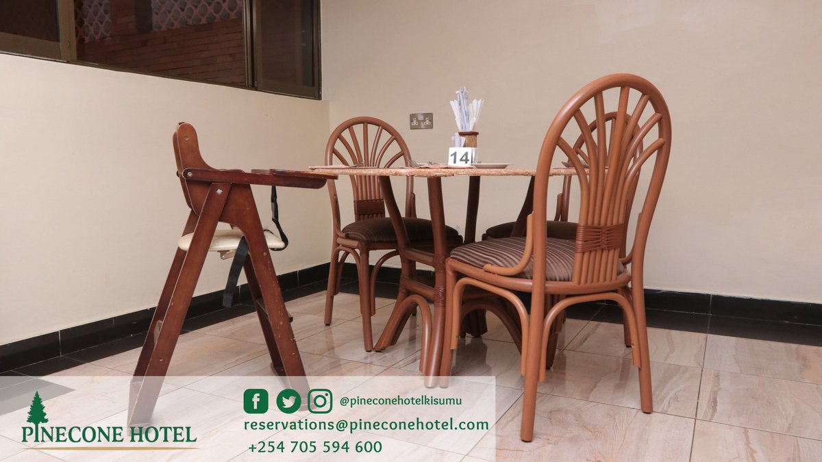 pinecone_hotel's tweet photo. @pinecone_hotel we’ve got families covered. Come have lunch or dinner with us in utmost coziness with your young ones in our comfy baby seats. Contact 0705594600 for more inquiries. 
#pineconegotyou
#wecare
#kisumuhospitality https://t.co/J6rH9rGSYW