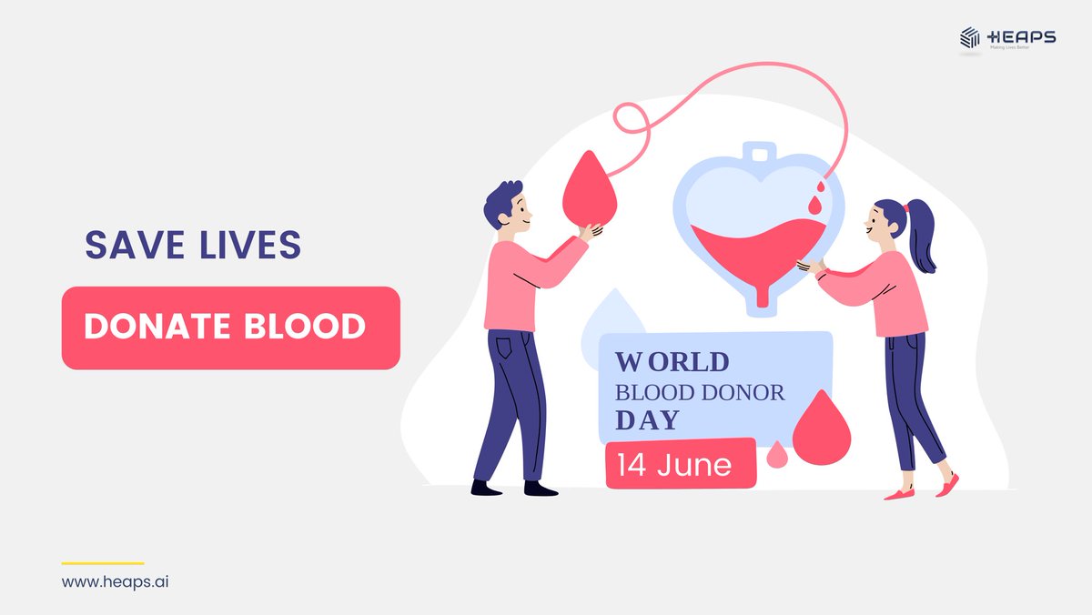 heapsAI's tweet photo. There is no substitute for blood. It only comes from generous donors!
#worldblooddonorday

#heaps #artificialintelligence #ai #aisolutions #sustainablegrowth #longevity #datascience #data https://t.co/u7kK9TxogV