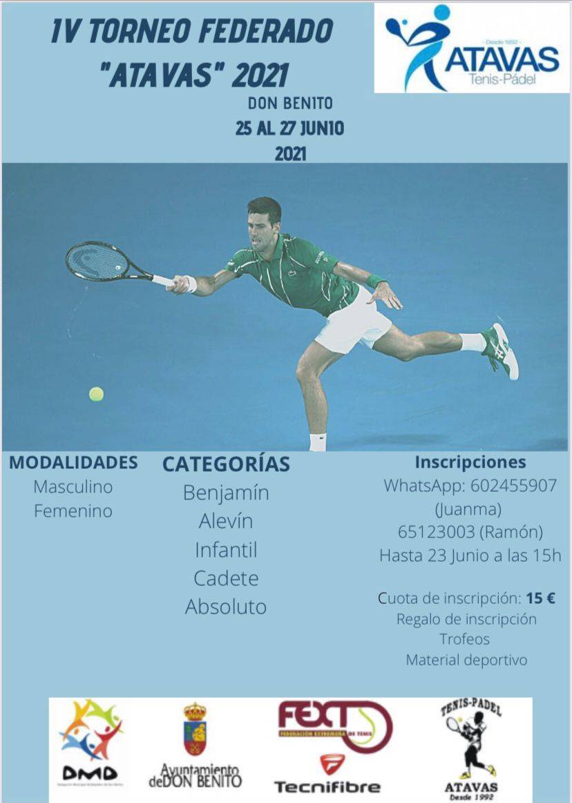 FedExtTenis's tweet photo. Aquí tienes dos torneos para que te inscribas y disfrutes...
Circuito de Aficionados en Plasencia y Torneo Federado en ATAVAS
@DXTextremadura #TenisDeporteSeguro #pasionporeltenisextremeño https://t.co/GvCKRMamL4