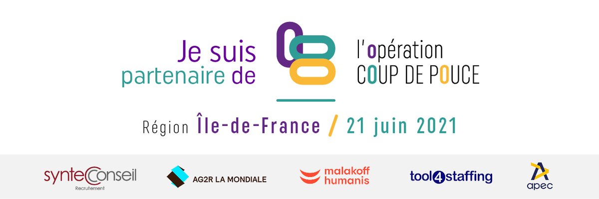 Apec_IDF's tweet image. #Cadre #Senior : l&apos;@Apec_IDF s&apos;associe à #operationcoupdepouce qui se tiendra📆 le 21/06⏰ 14h/17h30 &amp;amp;💯% en digital.
Venez participer à des ateliers avec l&apos;objectif d&apos;optimiser vos démarches &amp;amp; des speedcoaching pour tester votre pitch. S&apos;y inscrire 👉 cutt.ly/nnGoD26