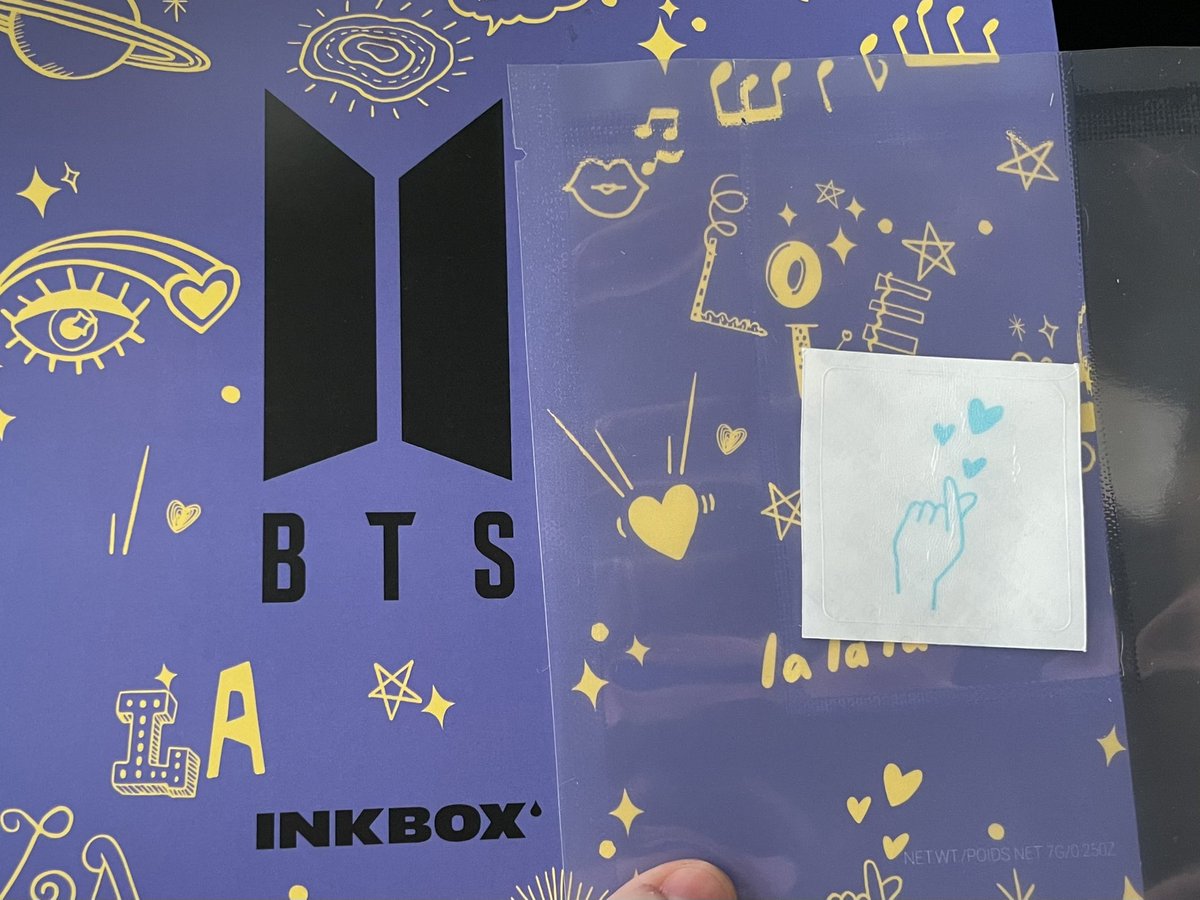 lawsonhm's tweet photo. In honour of #MUSTERSOWOOZOO and #bts the kidlet and I got some @getinkbox temporary tattoos from the BTS | Inkbox collaboration. https://t.co/rFtc0HeL3d
