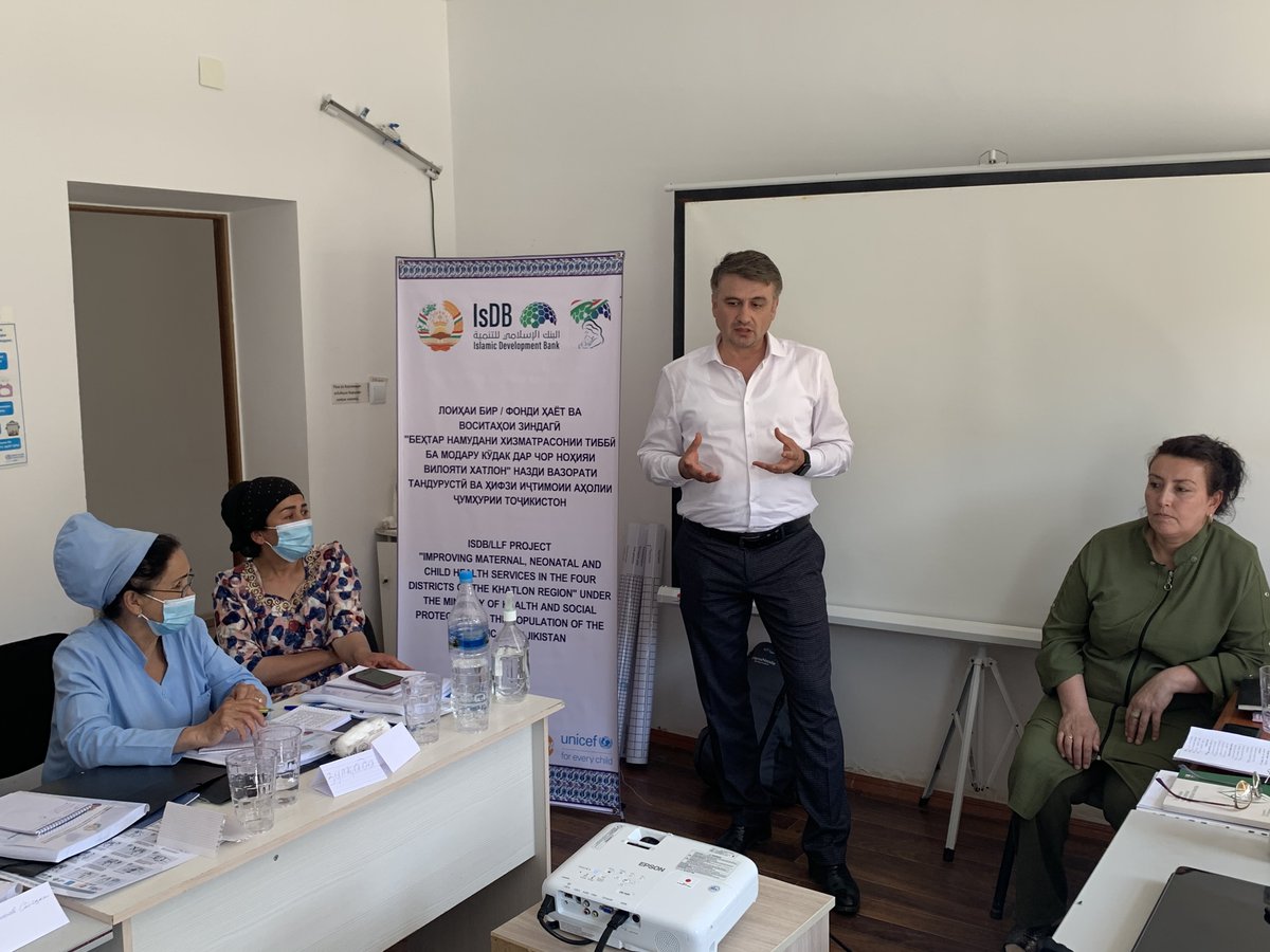 UNFPATajikistan's tweet image. UNFPA with the financial support of #IslamicDevelopmentBank held trainings on Effective Perinatal Care (EPC) to improve the knowledge&amp;amp;skills of perinatal care providers on EPC issues. 84 gynecologists, neonatologists, anesthesiologists, midwives enhanced their knowledge on EPC.