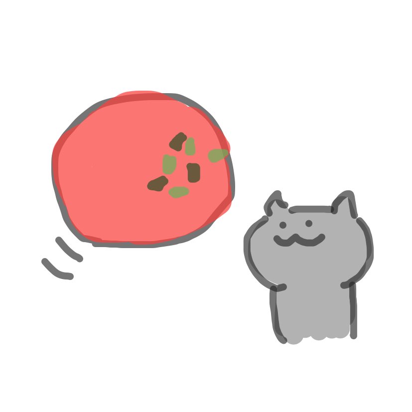 優歩 ゆほ 浮遊する牛タンを眺めるネコ 牛タン 浮遊 タン塩 イラスト 今日のイラスト ゆるいイラスト 焼肉