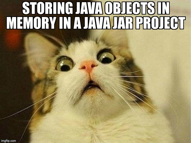 overflow_meme's tweet image. Storing java objects in memory in a Java jar project stackoverflow.com/questions/6796… #inmemory #singleton #ehcache #static #java
