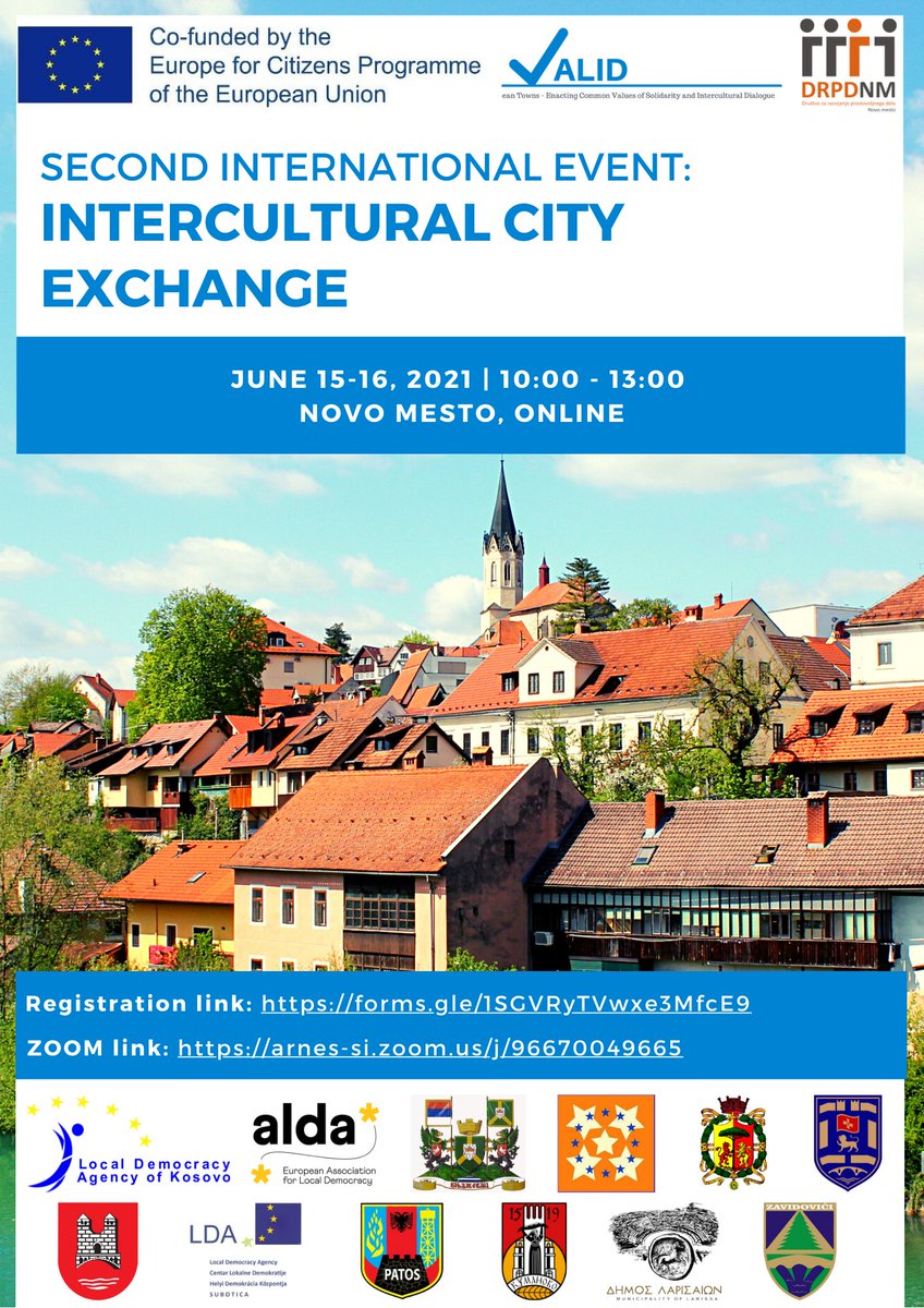 🤝Do you know that 𝒊𝒏𝒕𝒆𝒓𝒄𝒖𝒍𝒕𝒖𝒓𝒂𝒍 𝒅𝒊𝒂𝒍𝒐𝒈 is a great tool to build more inclusive societies?

Learn more about it with the 2nd VALID's event:  𝐈𝐧𝐭𝐞𝐫𝐜𝐮𝐥𝐭𝐮𝐫𝐚𝐥 𝐂𝐢𝐭𝐲 𝐄𝐱𝐜𝐡𝐚𝐧𝐠𝐞!

🗓15th &amp; 16th of June 2021

✅Register: forms.gle/Xm2iCQbNsm4ua7…