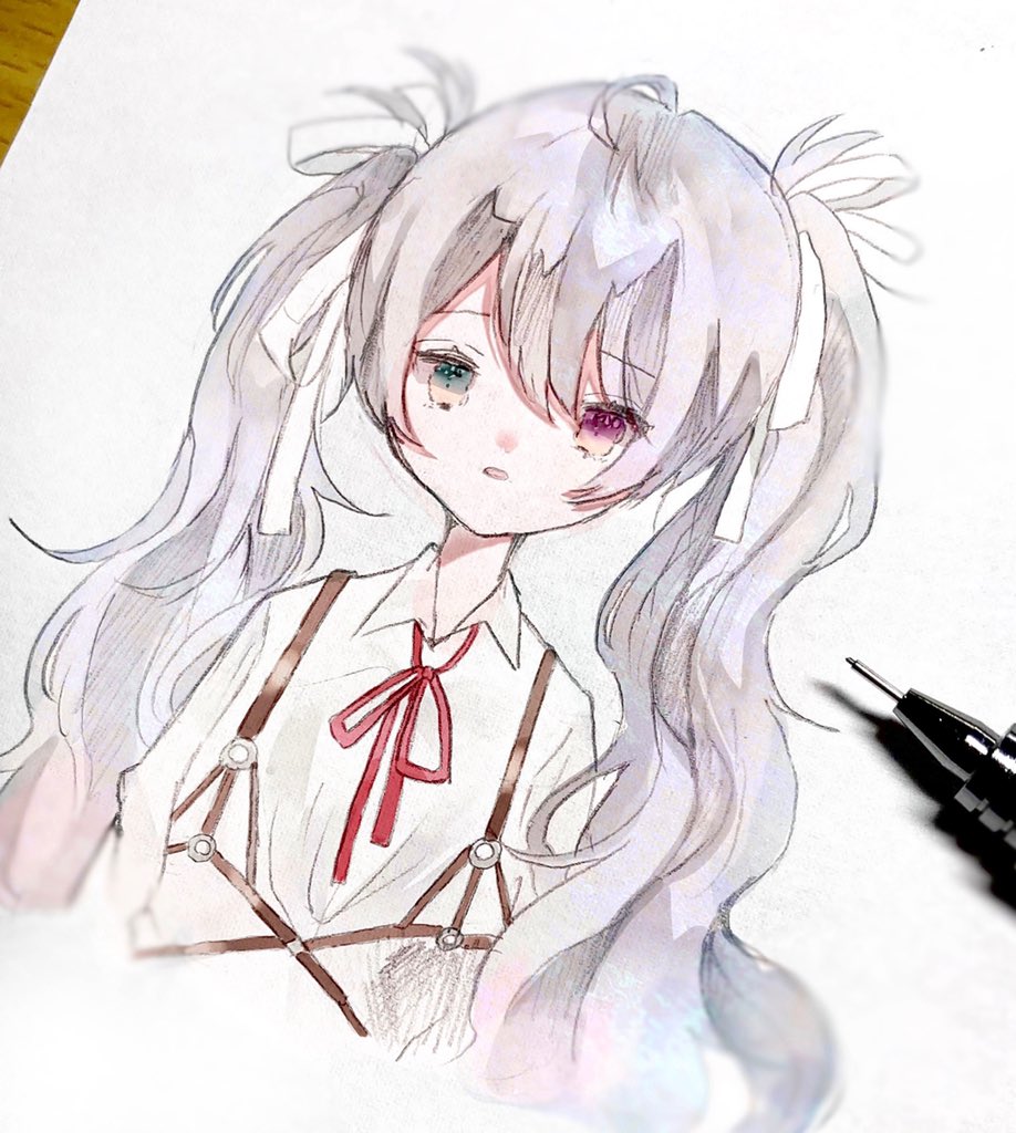 初音ミク 「落書きニーゴミク 」|あおやぎʕ•ᴥ•ʔのイラスト