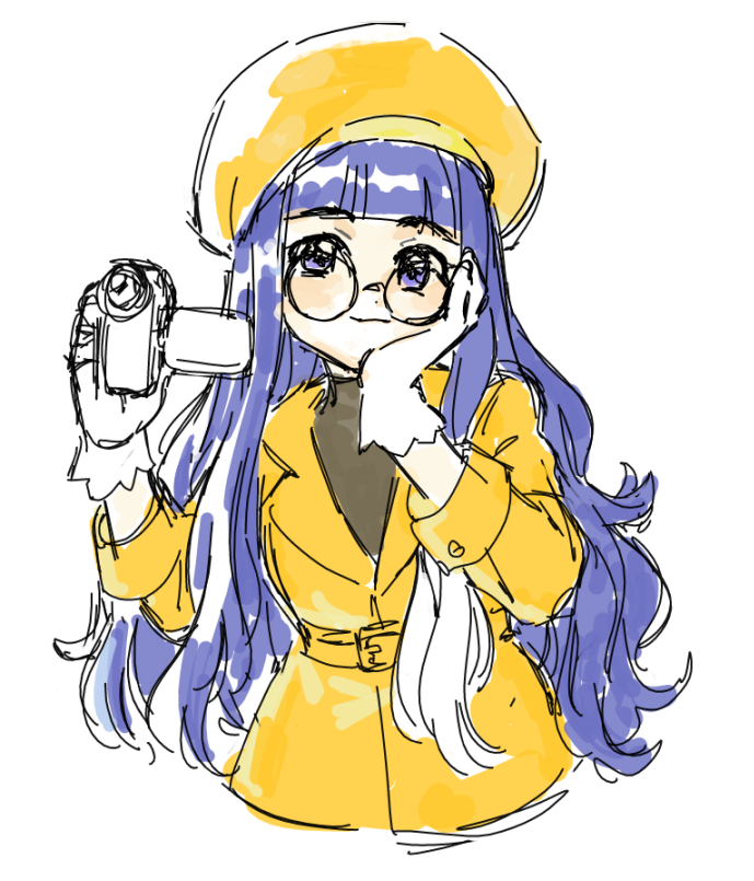daidouji tomoyo 1girl gloves solo long hair hat white gloves sunglasses  illustration images