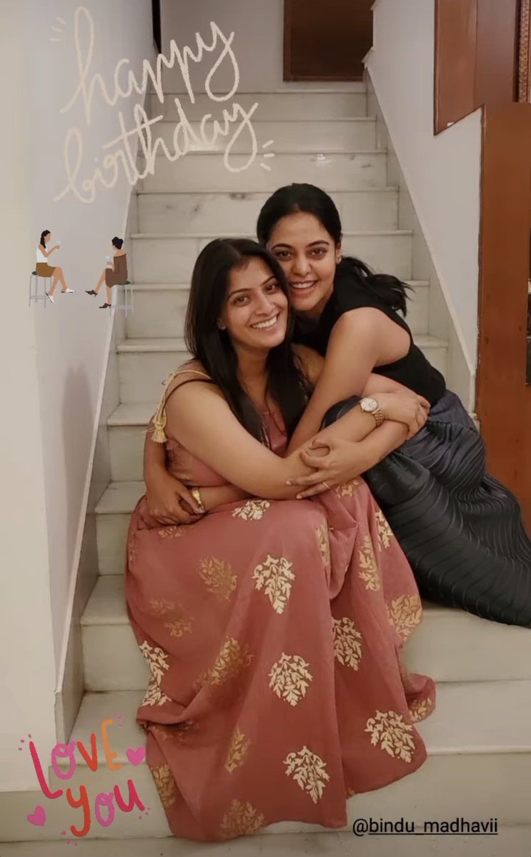 UD__143's tweet photo. Thalaivi @varusarath5 

Birthday  Girl @BinduMadhavii ✌️

Friendship level #HBDBinduMadhavi https://t.co/3179aP0Q6w