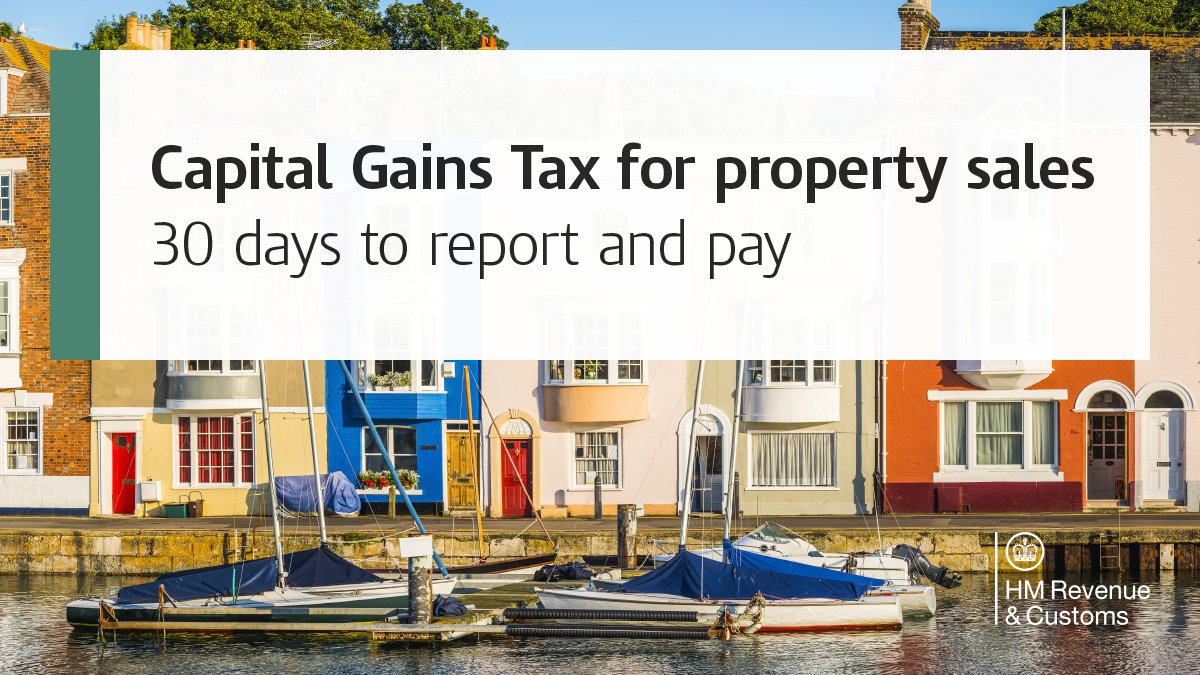 If you have sold a UK residential property that wasn’t your main home (including part interest in one) since April 2020, you may need to report this and pay Capital Gains Tax within 30 days of completion. 🏡 🔑 

Check if you need to pay here: gov.uk/tax-sell-home?…