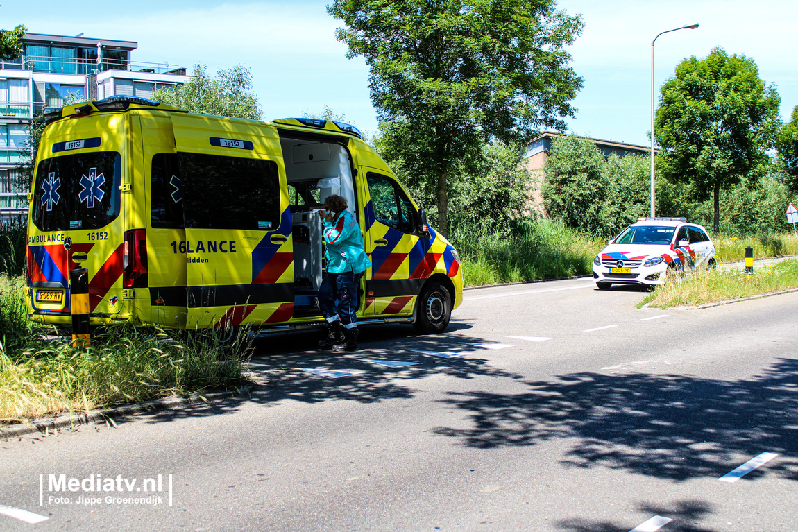Melding ambulance Goudse Houtsingel Gouda inzake ongeval