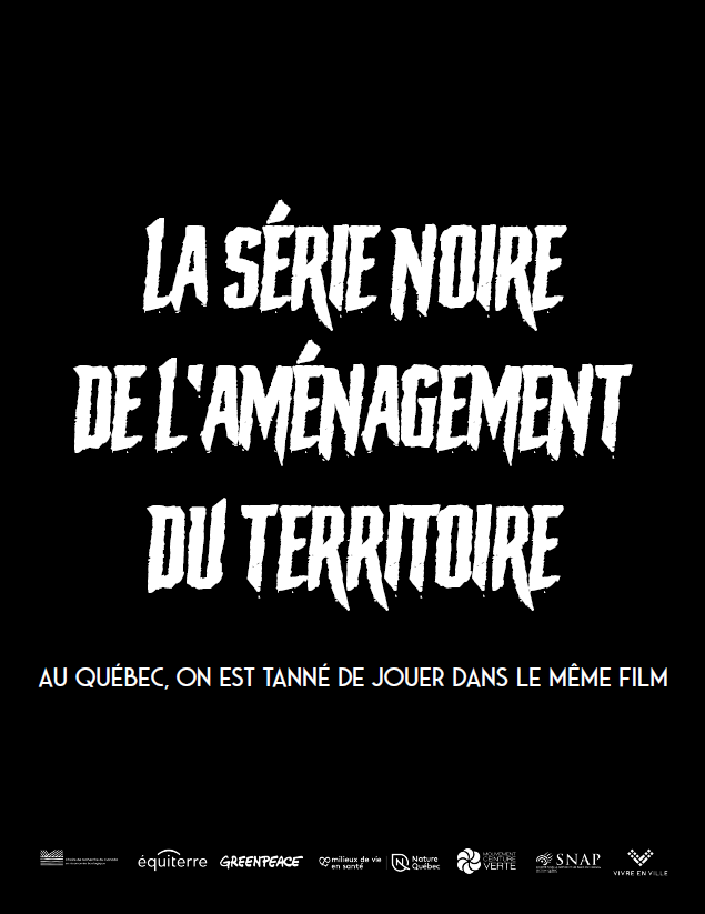 Plusieurs organisations environnementales ont participé au lancement de la série noire de l'aménagement du territoire - 12 exemples de mauvaises décisions prises pour nos collectivités, notre patrimoine et nos milieux naturels et agricoles. 👇👇
equiterre.org/sites/fichiers…