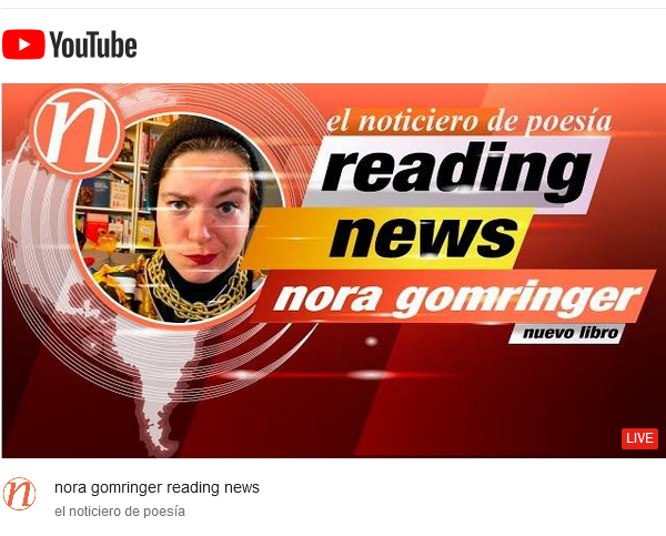 ultramarinaedit's tweet photo. Revive la presentación de #MonsterPoems de la poeta alemana #NoraGomringer.

Gracias @notipoesia por el espacio y por hacerlo todo tan ameno e interesante. Nos llena la ilusión de que todas las lectoras hispanas conozcan la obra de Nora.

Aquí: https://t.co/aRDDBT6ly2 https://t.co/pfG3GhVRdX