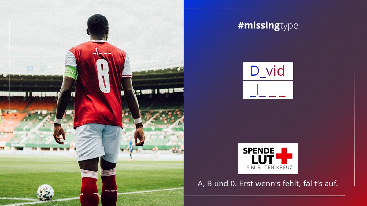 Die fehlenden Buchstaben machen klar: Ohne Blut kann unser Gesundheitssystem nicht funktionieren. 

Deine Blutspende rettet Leben. #missingtype