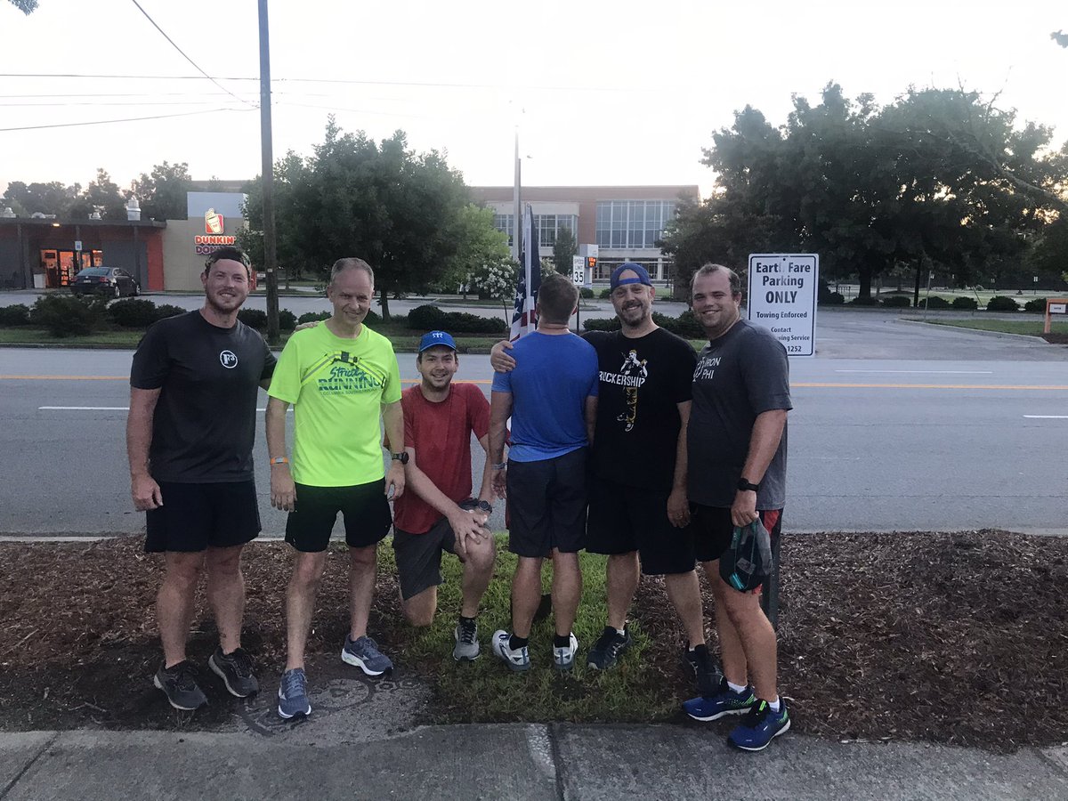 F3_Amble's tweet photo. 8 pax celebrate Flag Day and the start of WarBoi Week. See you all Wednesday and Friday!! @F3Columbia https://t.co/dYmwv2DMBd