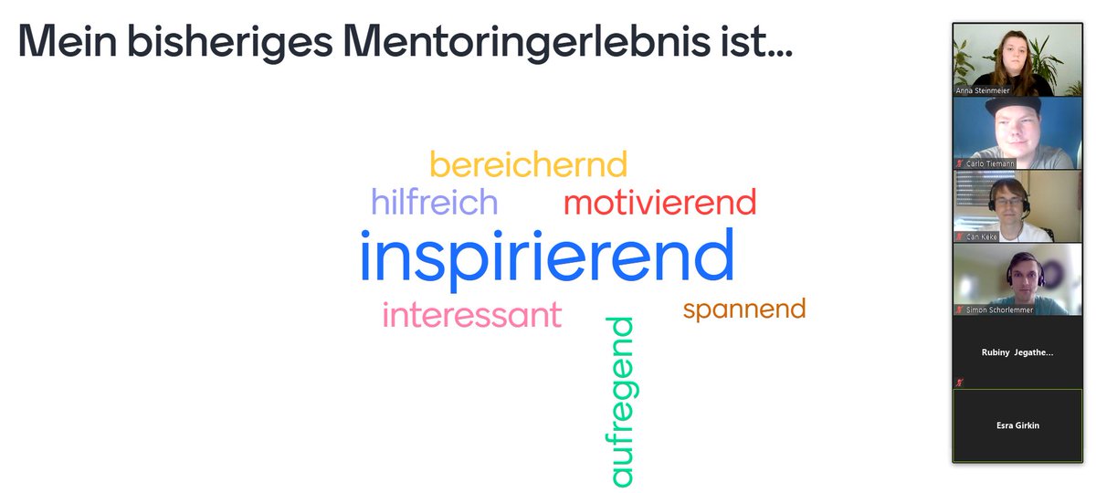 Am Freitag trafen sich unsere Mentees, um sich über ihre Erfahrungen im Mentoringprogramm des Jungen Initiativkreises Ruhr auszutauschen. Mit den Mitgliedern des #JIR arbeiten sie daran, ihre berufliche #Zukunft im #Ruhrgebiet zu gestalten. Ihr bisheriges Feedback:
