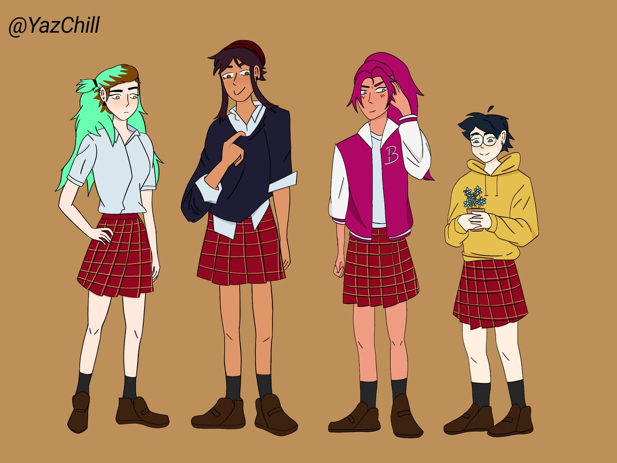 YazChill's tweet photo. Basado en el AU de escuela de @UcanCeilings 

#TOHSPOILERS #TOH #tohfanart #TheOwlHouse #TheOwlHouseSeason2 #theowlhousespoilers #theowlhousefanart #AmityBlight #LuzNoceda #Boscha #WillowPark https://t.co/HeyVwgVn7N