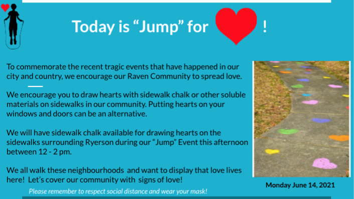 RyersonTVDSB's tweet photo. Today is "Jump" for Heart! Spread the love! @TVDSB @TVDSBSafeSchool @RyersonTVDSB @TVDSBEquity #OurLondonFamily https://t.co/kIEitxrVVA